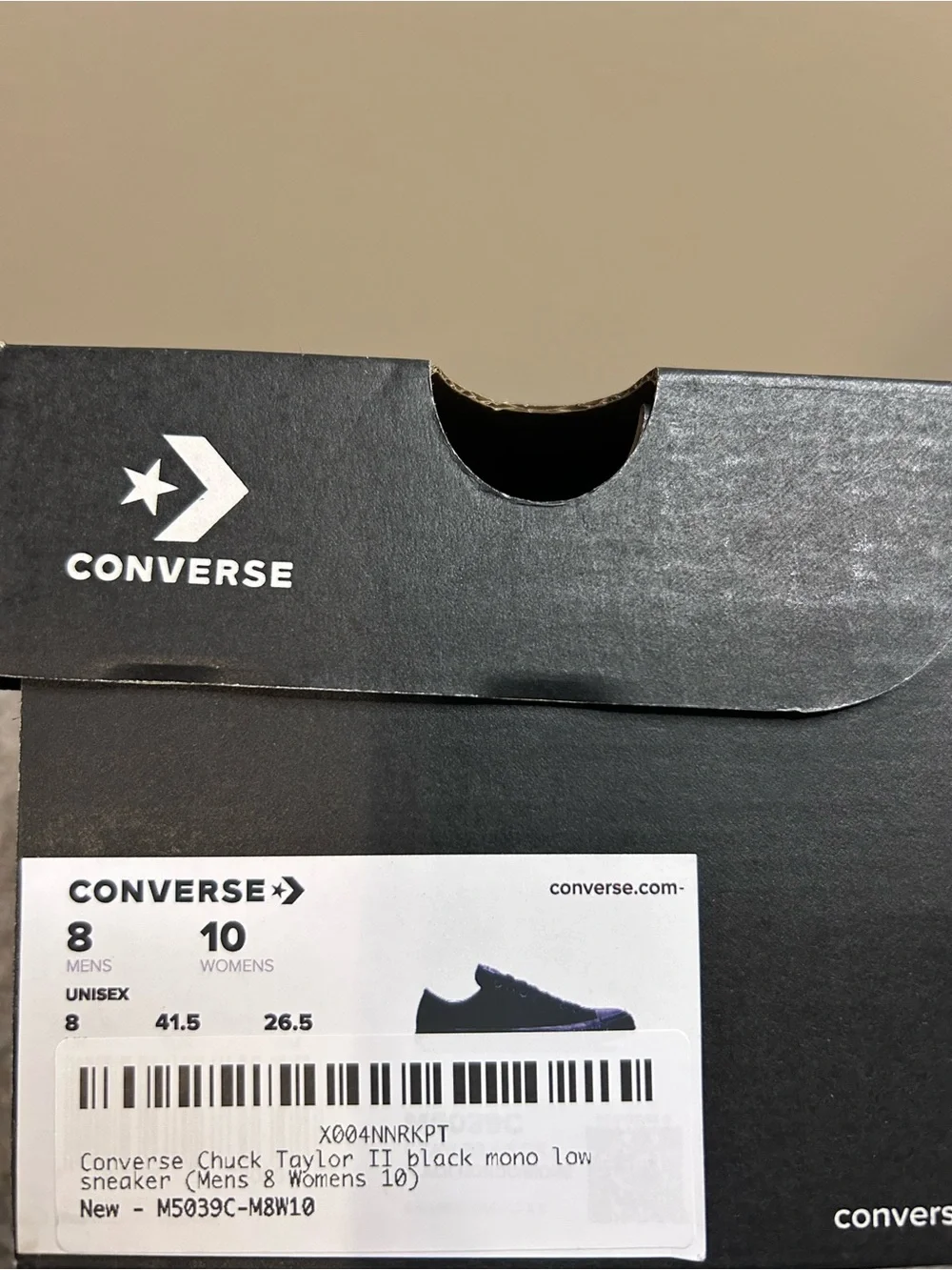 NIB Converse Chuck Taylor All Star Low-Top Sneaker w/DEFECTS Size 8 Men/10 Women